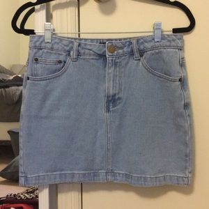 Forever 21 blue jean skirt